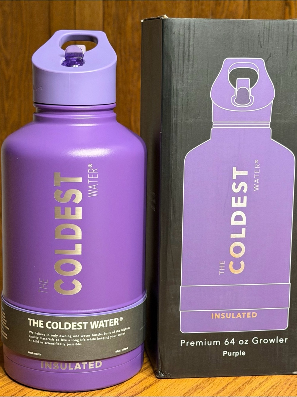 Coldest Purple Insulated 64 oz Growler - BNIB